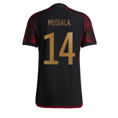 Germany Jamal Musiala #14 Replica Away Shirt World Cup 2022 Short Sleeve